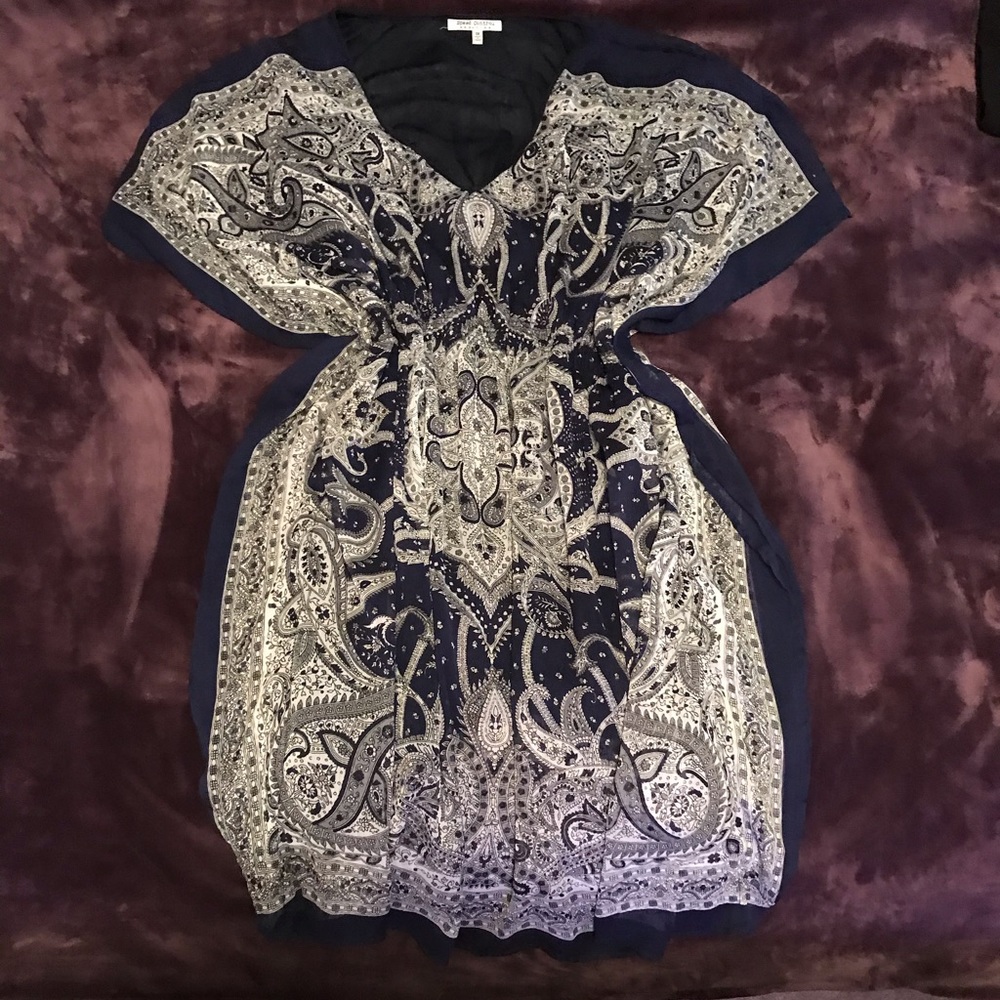 Soft elasticized waist tunic style dress